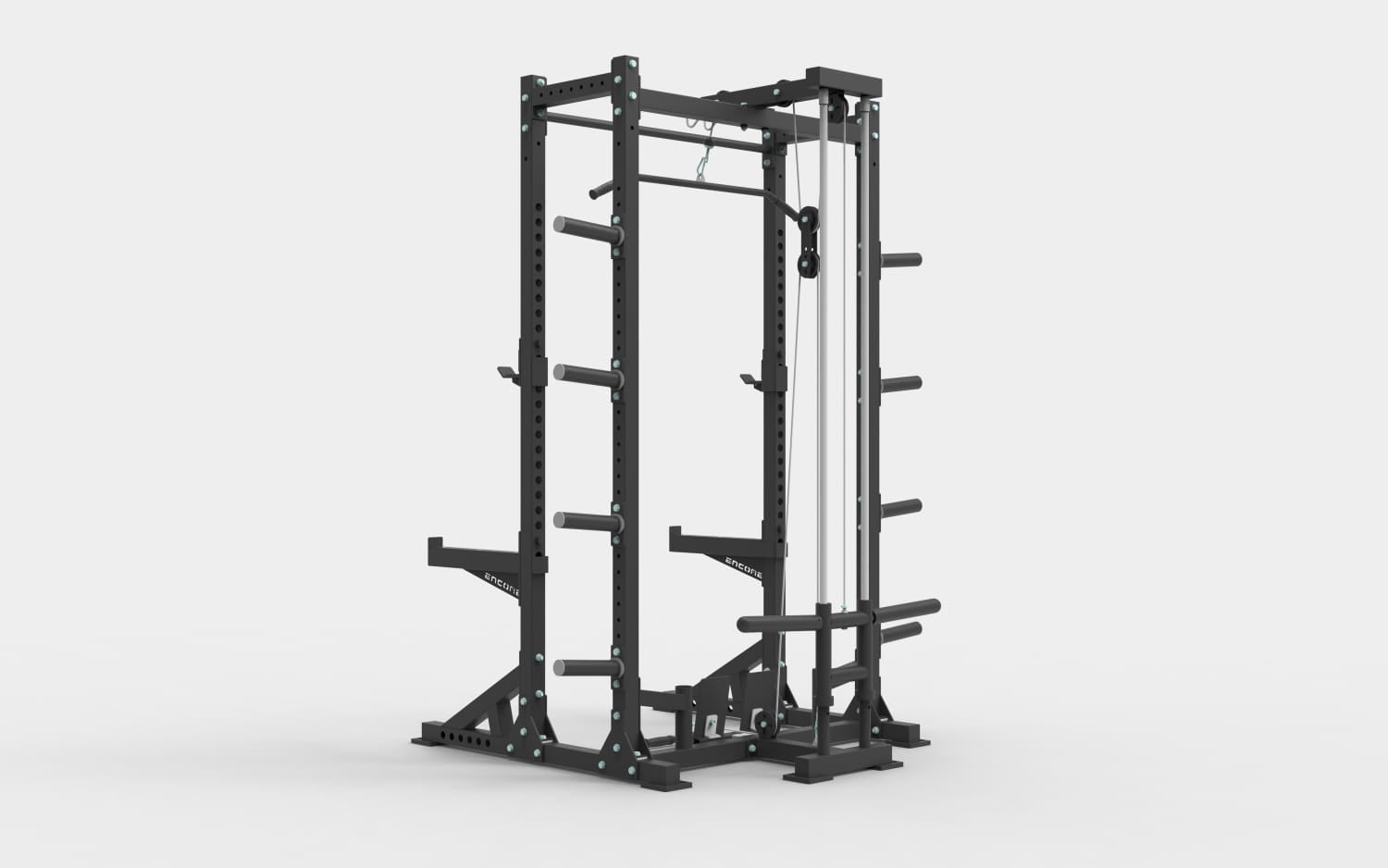 Encore Series Half Rack with Pulley System – Omni Fitness